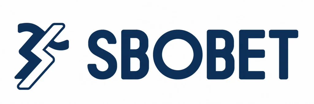 Modern blue logo on white background