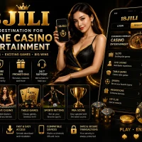 18jili Luxurious casino gaming experience promotion
